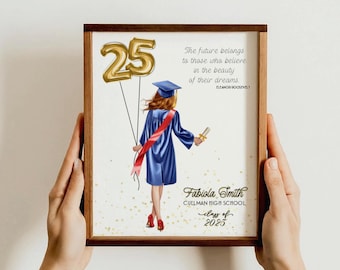 Personalized Graduation Card 2026: Senior Gift Print