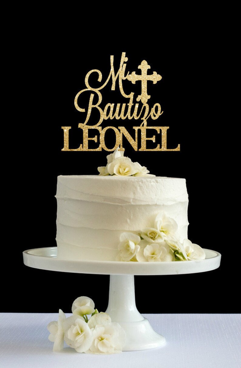 Mi Bautizo Cake Topper