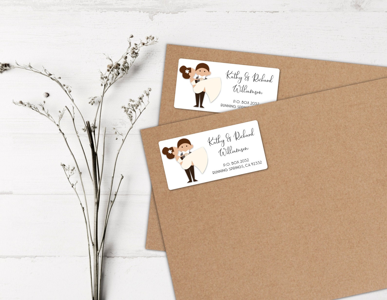 Wedding address labels Cute couple address labels Cute Etsy