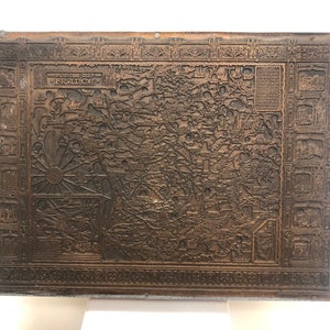Vintage Kupfer und Holz gravierte Karte von Frankreich Druckform 8 “x6” geätzt. Der ultimative Traum eines Kartensammlers, ein Original, der in seiner Art einzigartig ist.