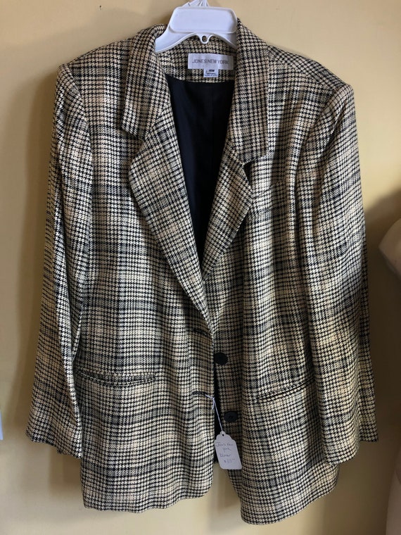 Jones New York 14W Blazer Jacket Vintage 1990's Wo