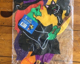 Witch mini flag for garden or mailbox Halloween