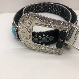 Vintage Turquoise Belt 36 - Etsy display picture 2