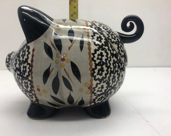 Temptations by Tara Old World Pig Canister Great for teabags!