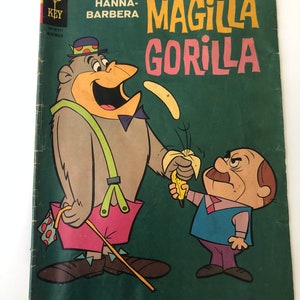 Magilla Gorilla Gold Key Comic Book Hanna Barbera with tear on back cover 1965