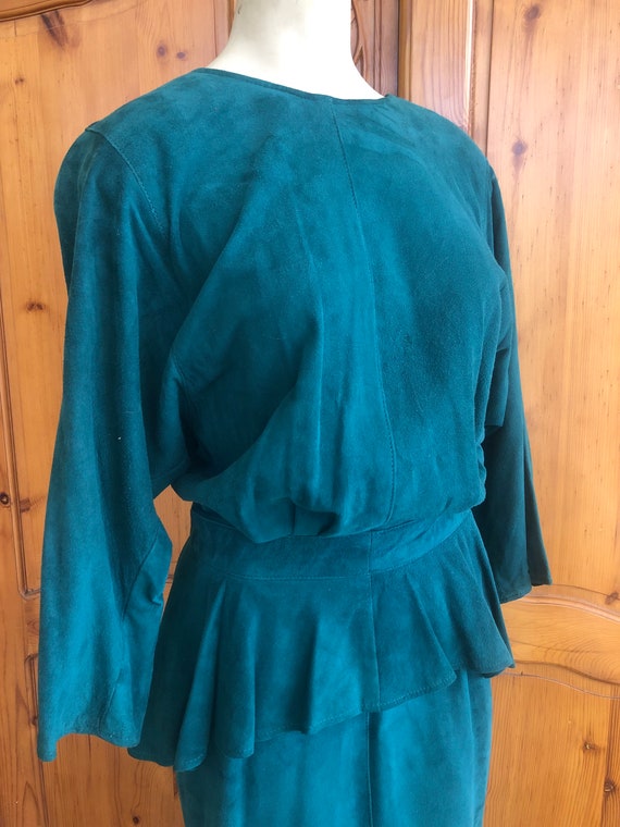 long sleeve green suede dress Women's Suede Dress, Western Style Long Sleeve Zip Up Bodycon Midi Dress  with Belt and Slit, Fall Slimming Party Dress for Evening, Date Night and  Special Events Green XS