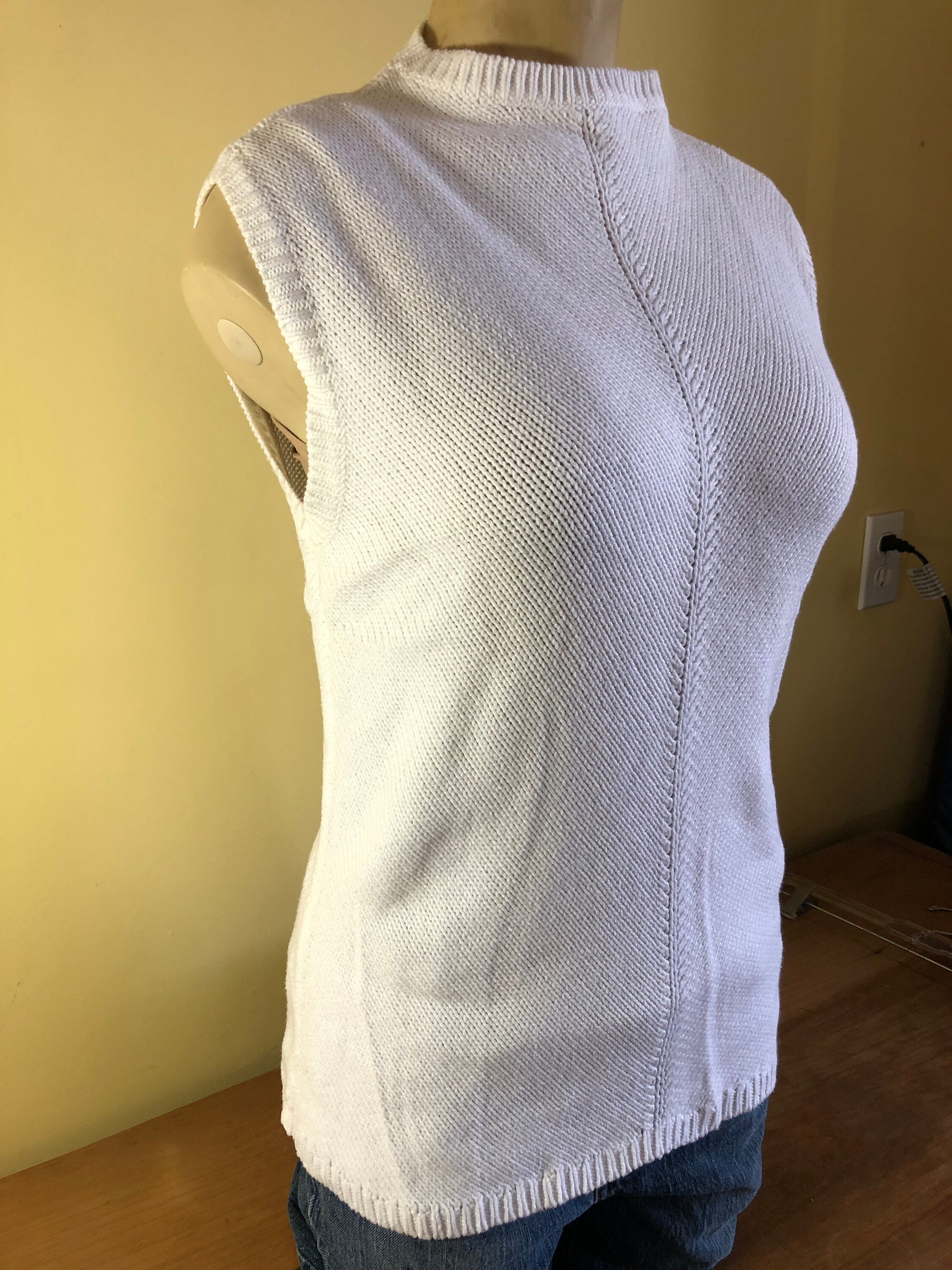 White Size Petite Large Classiques Entier Sleeveless - Etsy