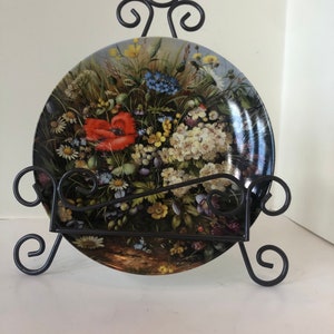 Decorative Collectible Plate with hanger 1989 &quot;By the Wayside&quot; Furstenberg Porcelain