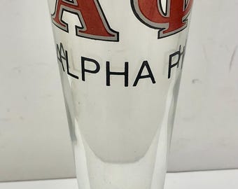 Alpha Phi women's fraternity Pilsner Beer Glass sorority gift