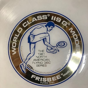 Vintage Wham-O Frisbee 1981 North American Flying Disc Series 119 Gram Model 9" diameter