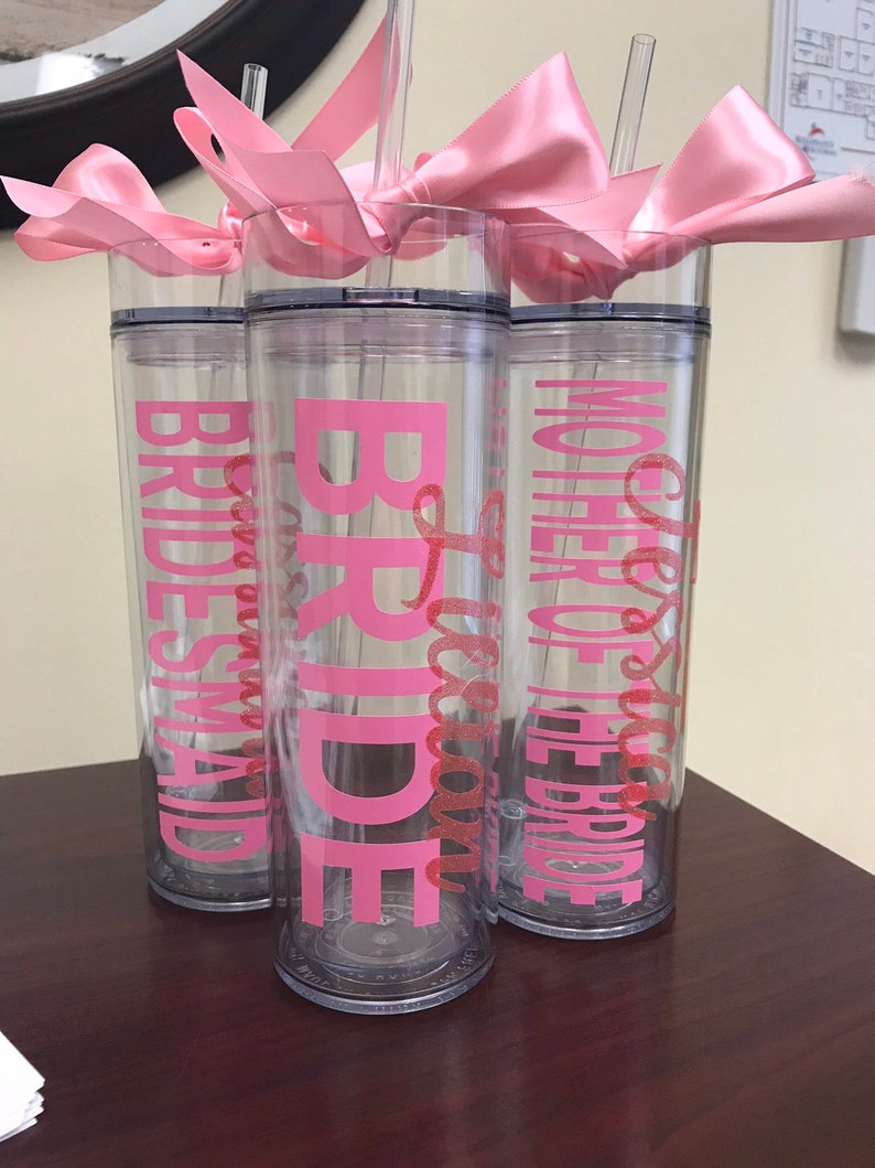 Bridal Party Tumbler Acrylic Tumbler Wedding Gifts Bridal Party Gift