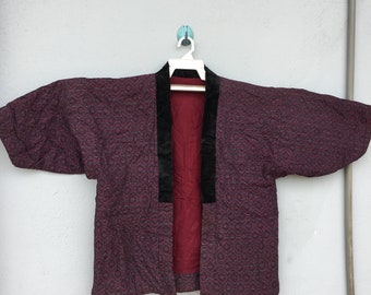 vintage kimono hanten warm padded size S-M