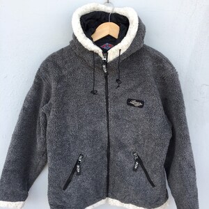 Vintage BEAR Fleece hoody jacket size M