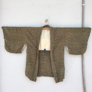 vintage kimono haori japanese traditional cardigan size Small
