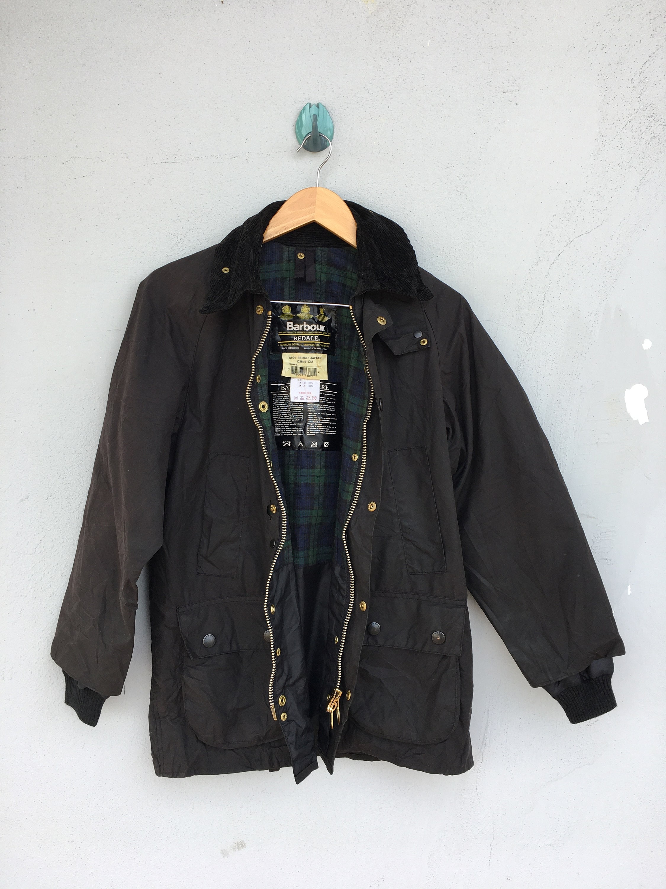 Vintage Barbour Bedale Waxed Size C36/91cm Fit Small - Etsy Vintage Barbour Bedale Waxed Size C36/91cm Fit Small - Etsy