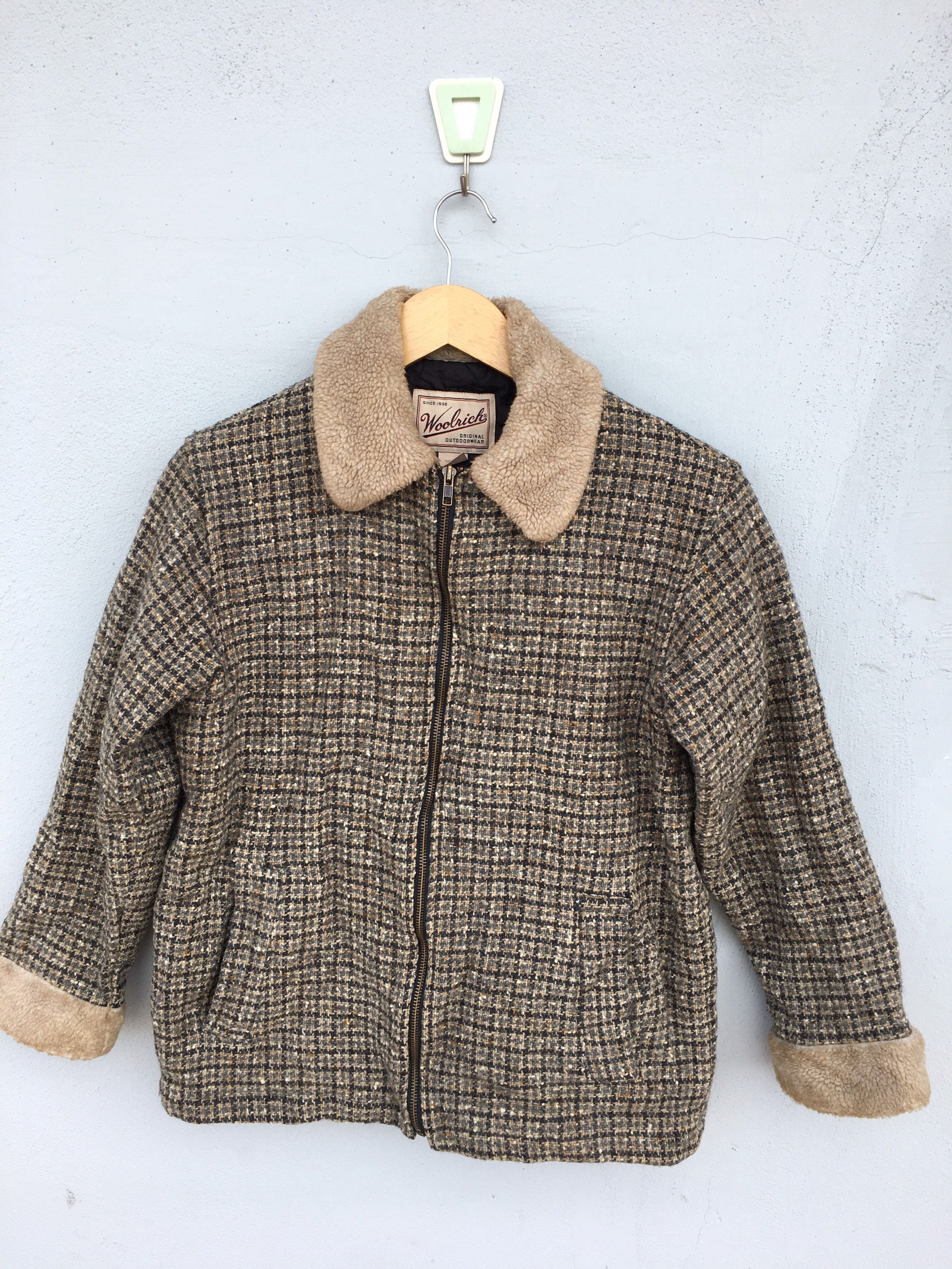 Woolrich Tweed Coat - Etsy