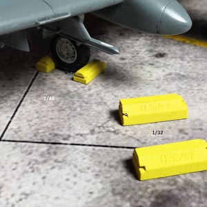 1/48 And 1/32 Scale Aircraft Wheel Chock image 6