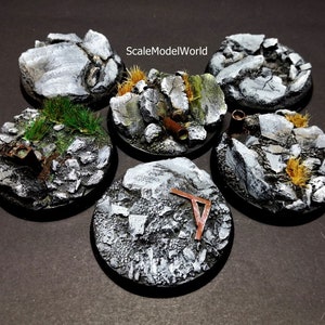 Urban Rubble Bases 40mm For War Gaming&Role Playing