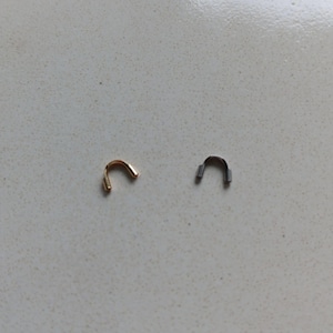 Gold or Silver Stainless Steel Wire Guardians – For 0.7 mm or 0.8 mm Beading Wire – Set of 10