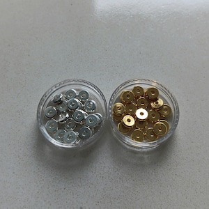 Brass Heishi Spacer Beads 6x2 mm – Gold or Silver – Set of 10 or 100