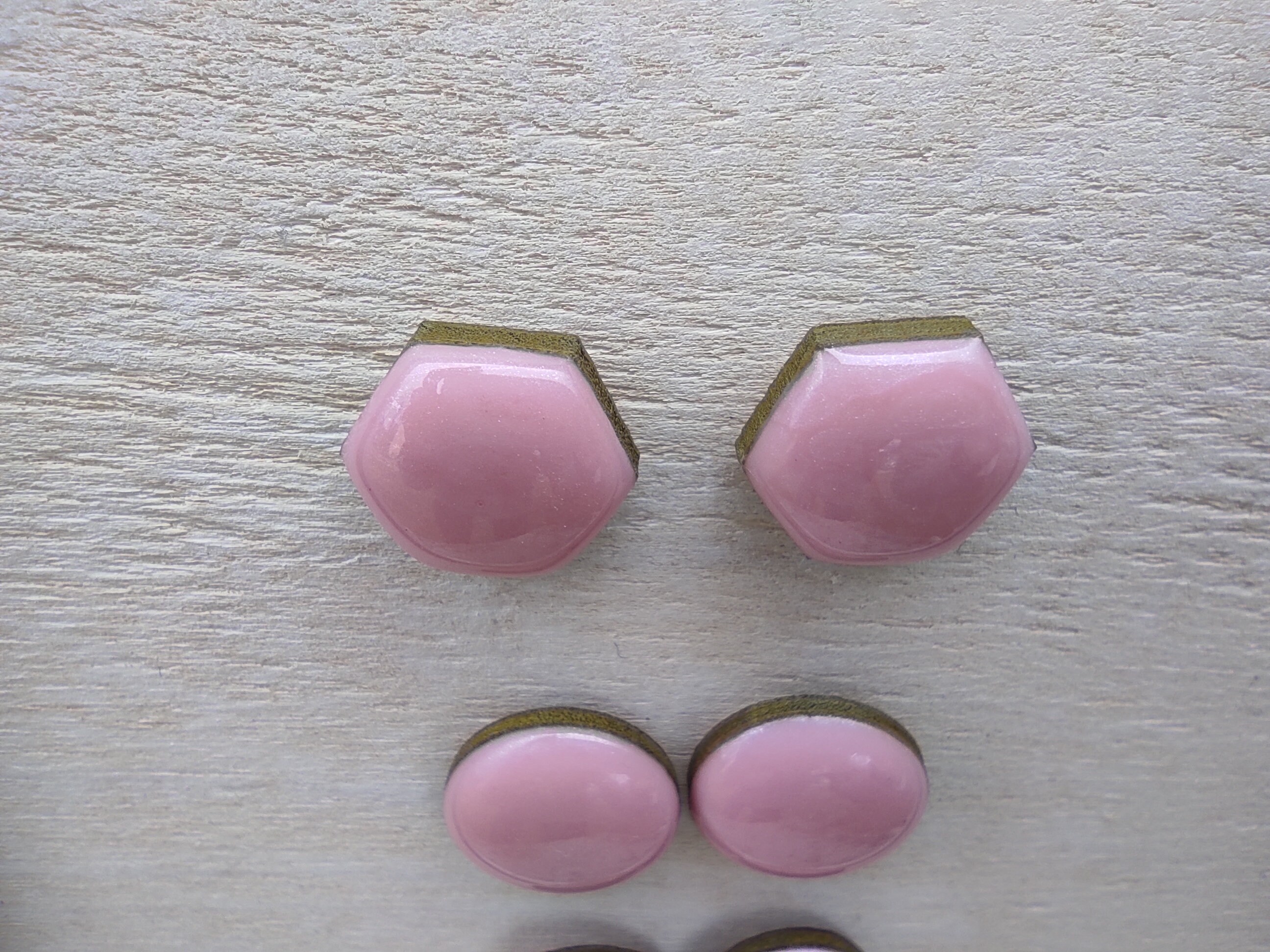 Epoxy resin stud earrings wooden stud earrings colorful Etsy