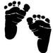 Baby Footprints outline laptop cup decal SVG Digital Download Cuttable Files Cricut Silhouette