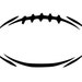 Football modern outline laptop cup decal SVG Digital Download Cuttable Files Cricut Silhouette