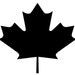 Canada Canadian Maple Leaf outline laptop cup decal SVG Digital Download Cuttable Files Cricut Silhouette