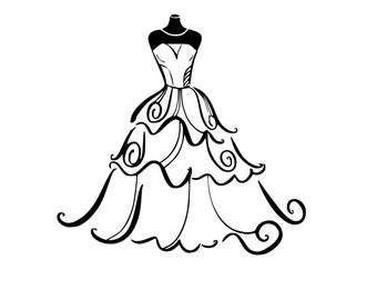 Download Wedding Dress Svg Etsy