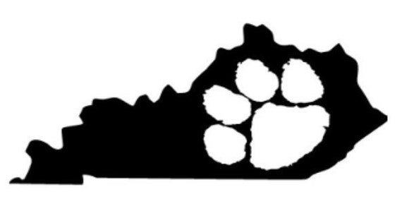 Download State Of Kentucky Pawprint Basketball Uk Outline Laptop Cup Etsy