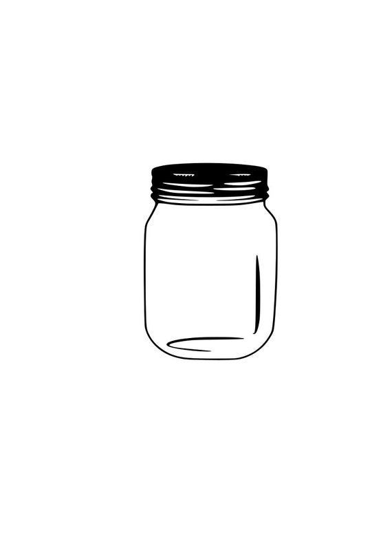Download Mason Jar Svg Outline Laptop Cup Decal Svg Digital Download Etsy