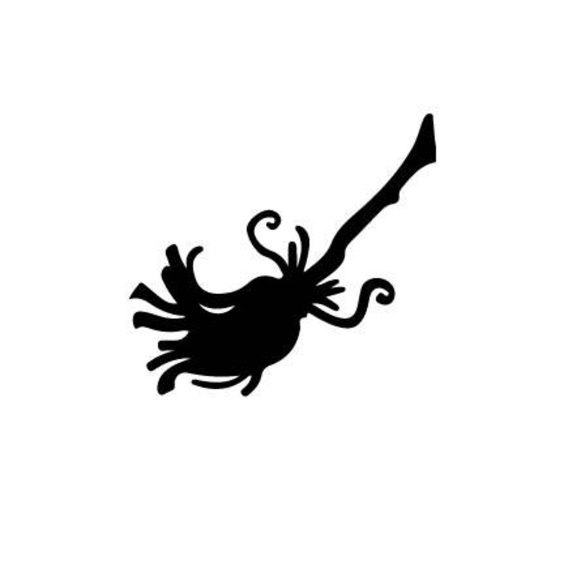 Download Halloween witch broom SVG Fishing outline laptop cup decal ...