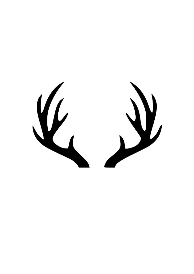 Download Deer antlers outline laptop cup decal SVG Digital Download ...