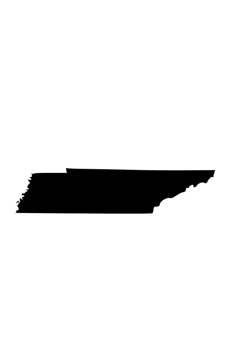 State of Tennessee TN Outline SVG Digital Download Cuttable - Etsy