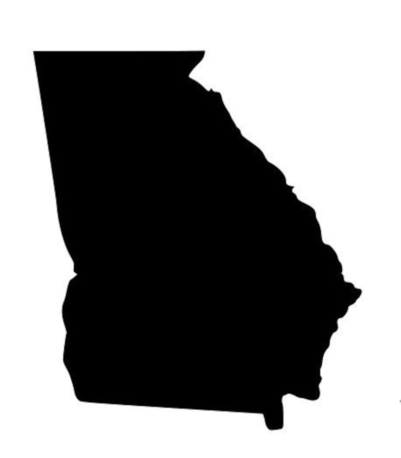 State of Georgia GA Outline Laptop Cup Decal SVG Digital - Etsy