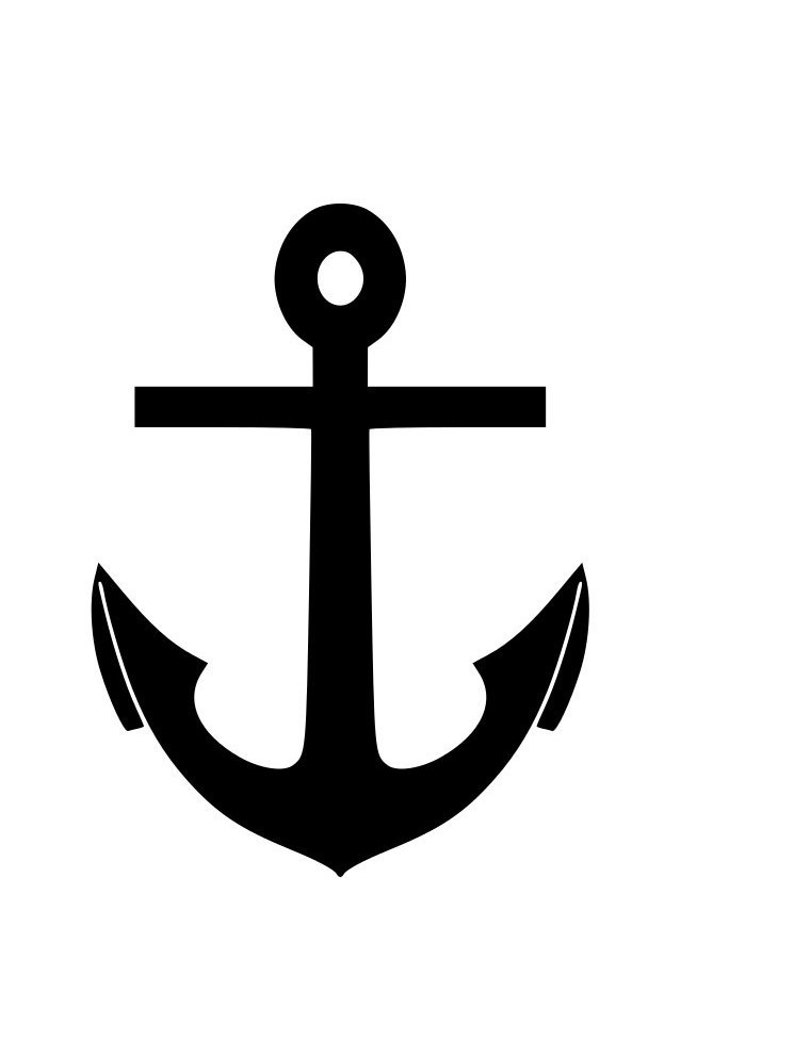 Download Boat anchor outline SVG Digital Download Cuttable Files ...