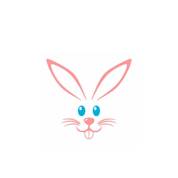 Download Easter Bunny svg outline laptop cup decal SVG Digital ...