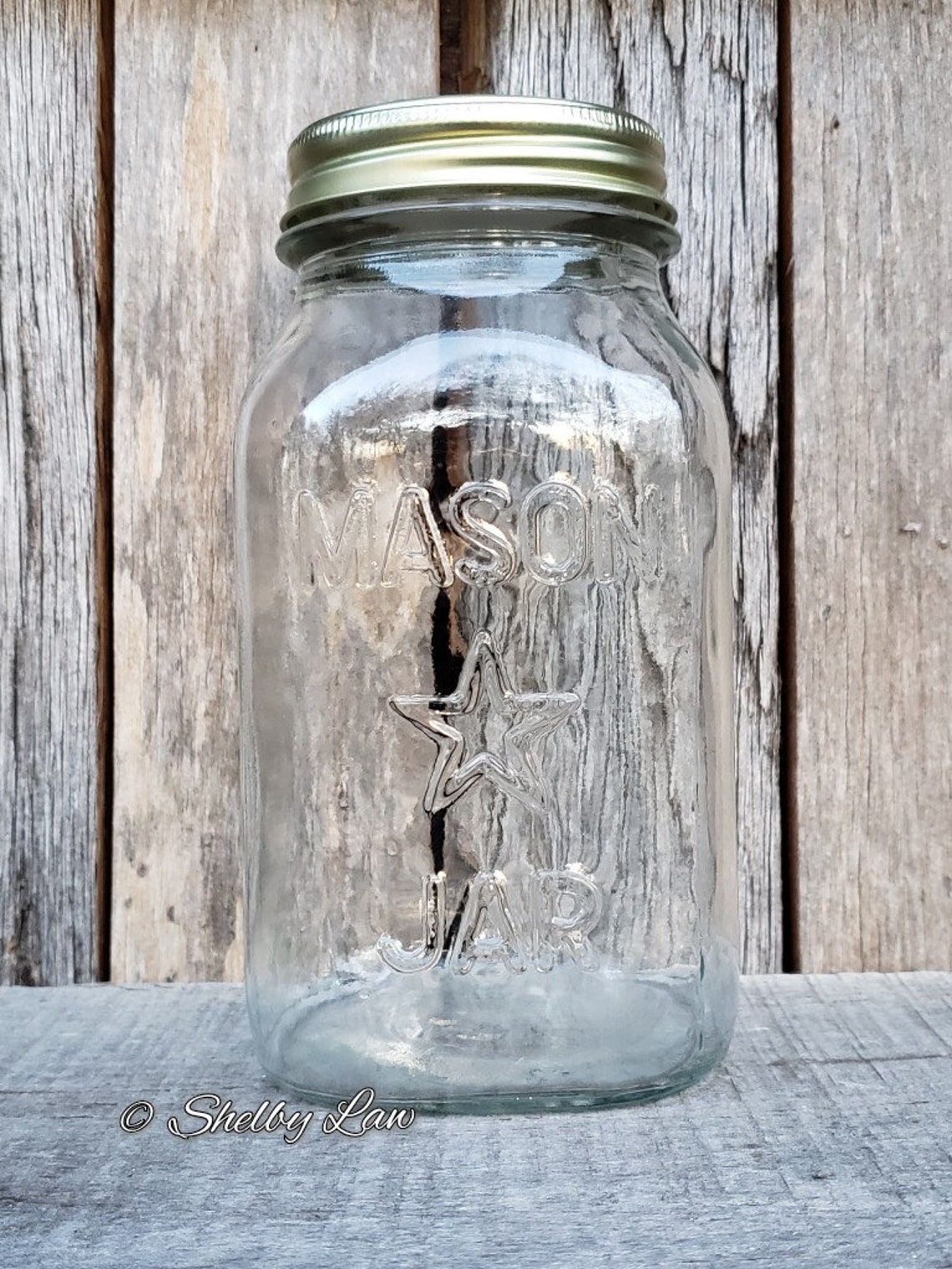 Mason Star Quart Jar Vintage Canning Jar Regular Mouth Etsy