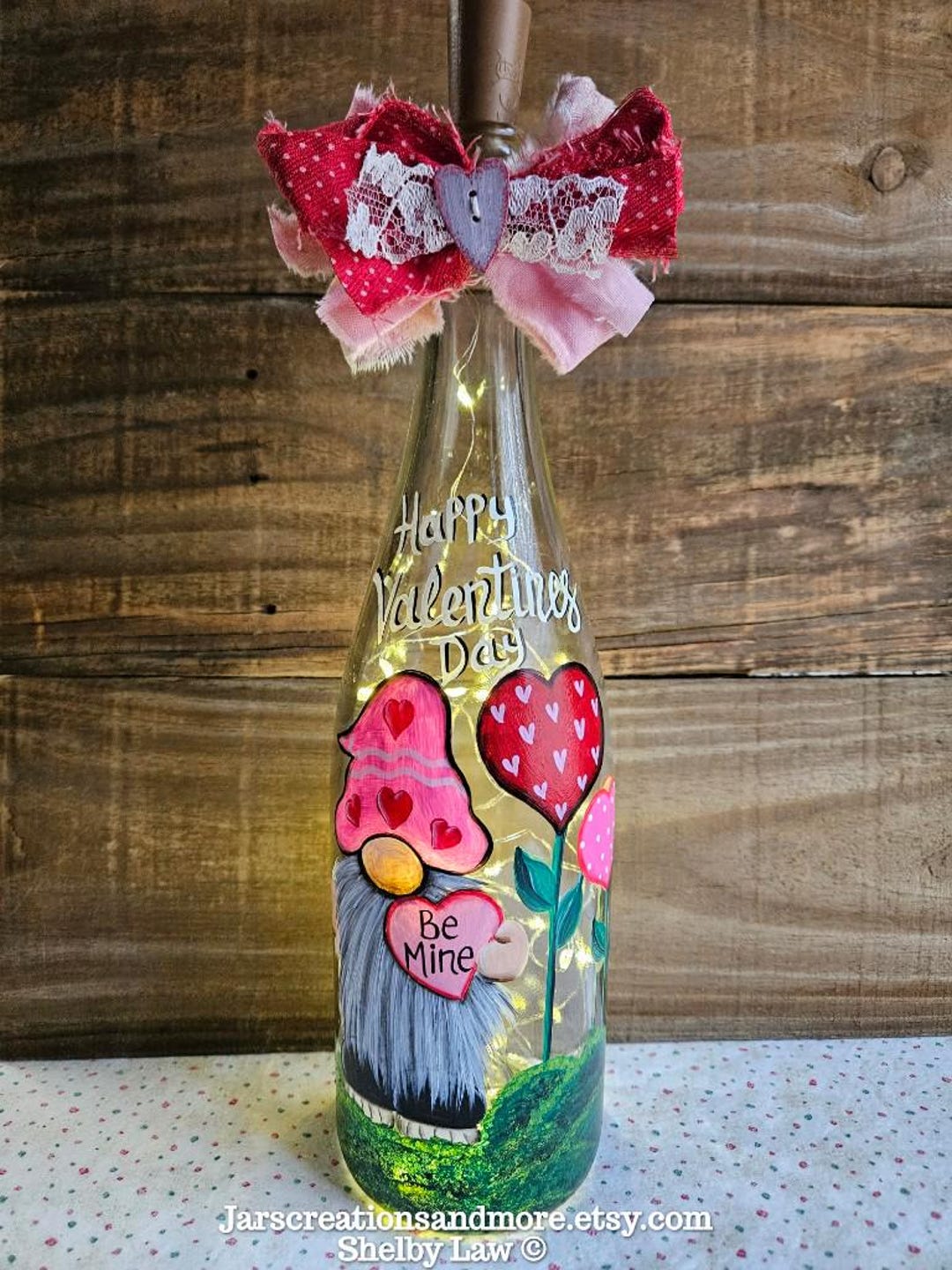 Retirement Led Light Wine Bottle Custom Retirement Gift Personalised Retirement Gift Work Colleague Retiring Nhs Gift Difference Made