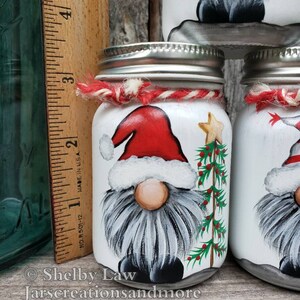 Christmas Gnome Mini Mason Jar, Christmas Tiered Tray - Etsy