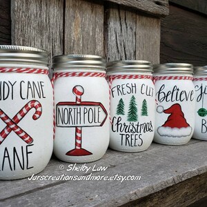 Lighted Jar Collection Handpainted Standard Pint Mason Jars - Etsy