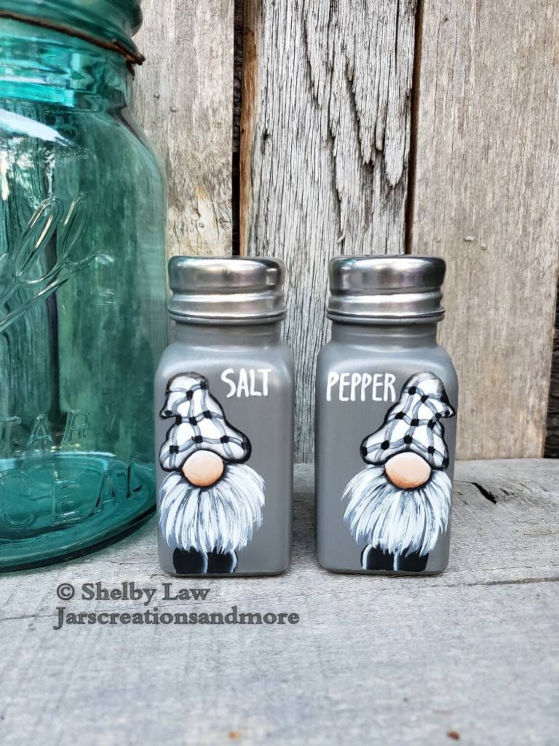 Ceramic Gnome Salt And Pepper Shaker Set - Cute Kitchen Decor, 3.34x2.40x2.16 Inches, Christmas Gift Idea - View #8