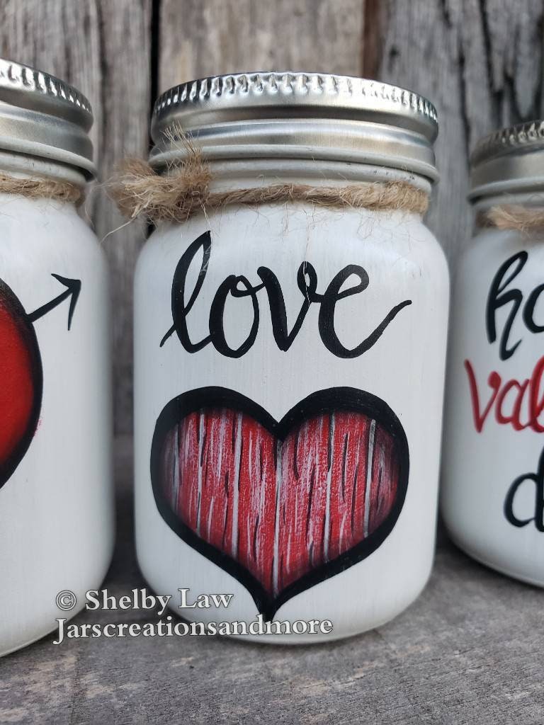 Romantic Mason Jars for Someone You Love for Valentine's Day - Crafts a la  mode