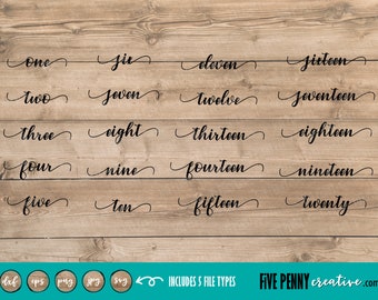20 Table Numbers Etsy