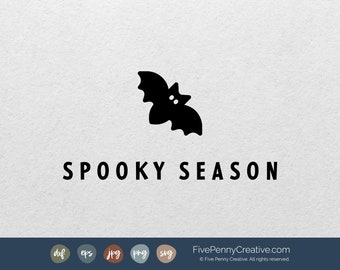 Spooky Season Bat SVG: Halloween Vector File (Digital Download)