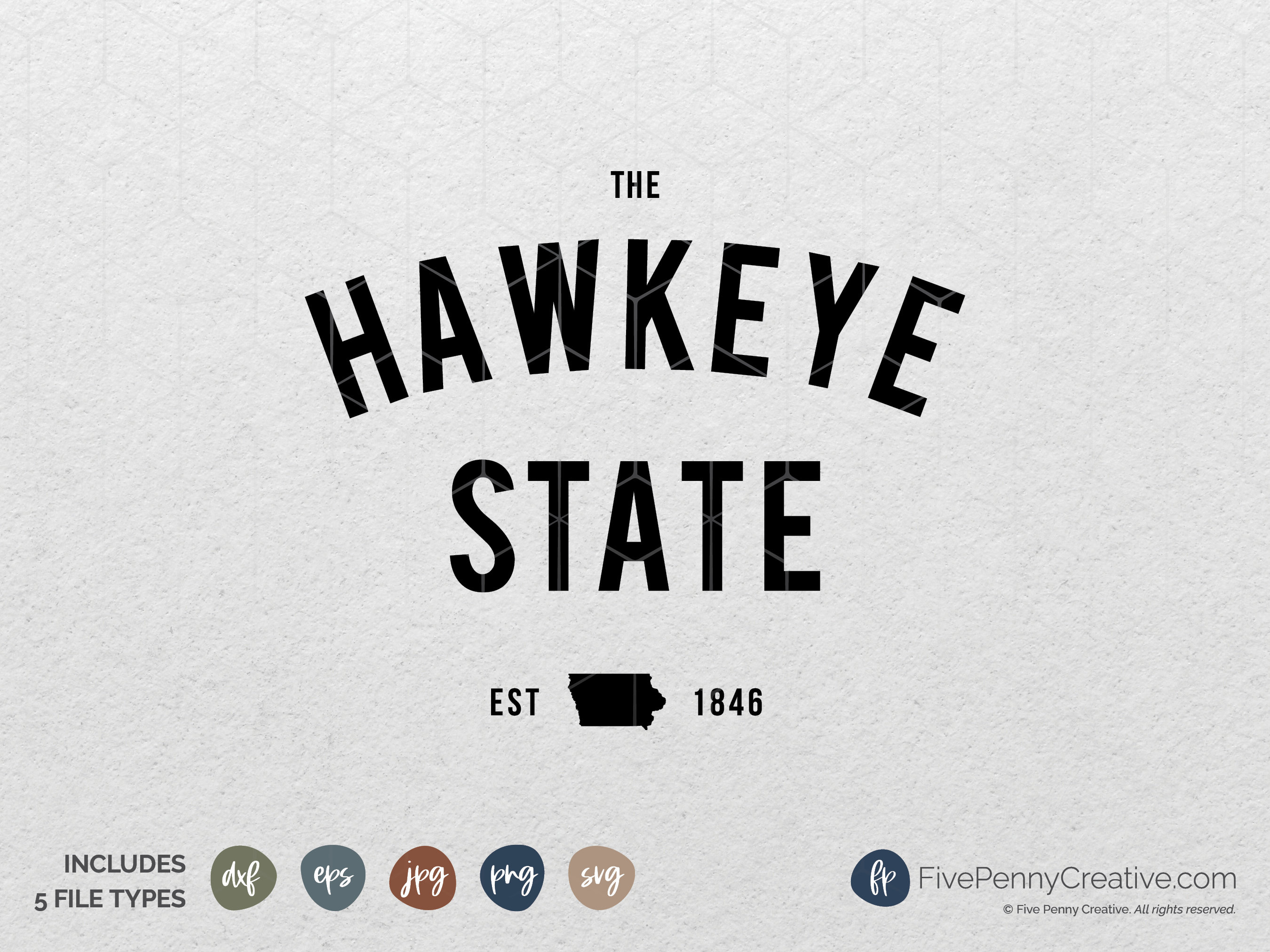 Hawkeye State SVG PNG EPS Cricut Silhouette Cutting Etsy