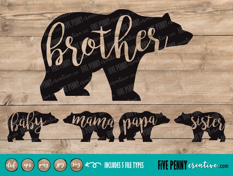 Download Bear Family SVG Bundle Mama Bear Cricut Baby Bear EPS Papa ...
