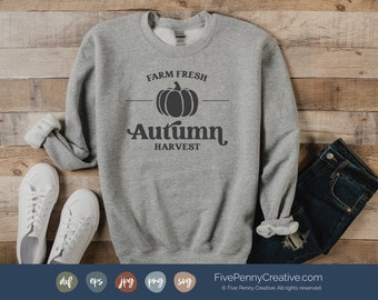 Farm Fresh Autumn Harvest Design (SVG, PNG, EPS)