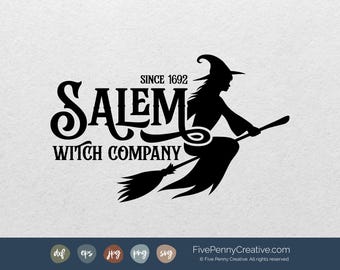 Salem Witch Company SVG: Halloween Vector File (Digital Download)