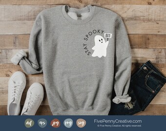 Spooky Season Ghost SVG: Halloween Crafts, Cricut, Silhouette (Digital Download)